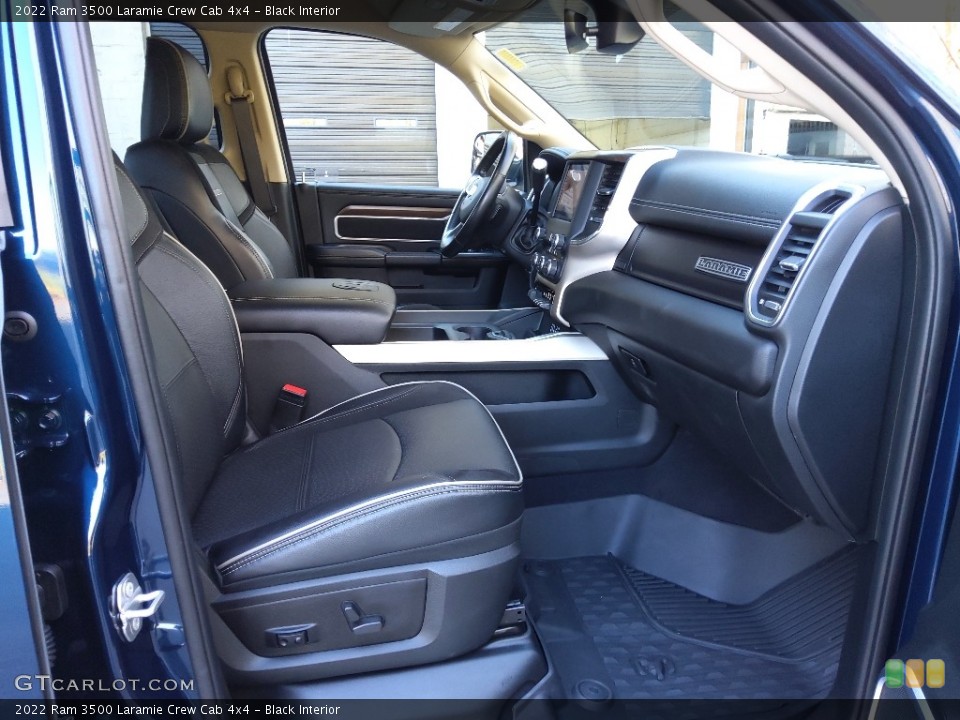 Black Interior Front Seat for the 2022 Ram 3500 Laramie Crew Cab 4x4 #145236589