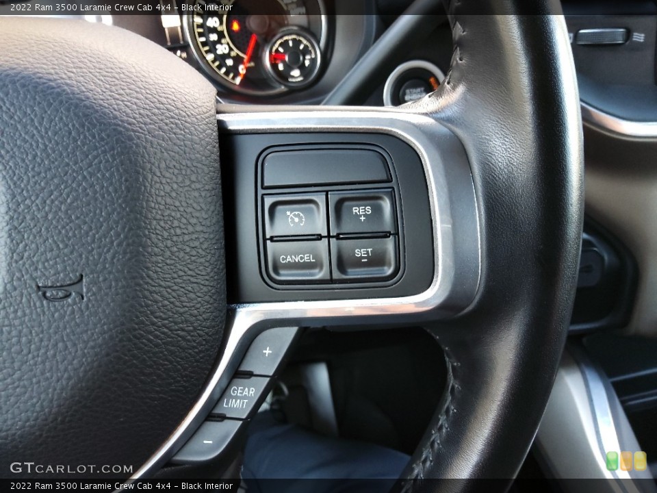 Black Interior Steering Wheel for the 2022 Ram 3500 Laramie Crew Cab 4x4 #145236679