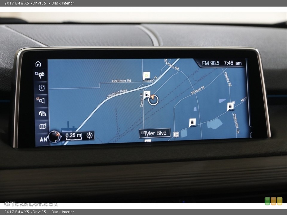 Black Interior Navigation for the 2017 BMW X5 xDrive35i #145236697