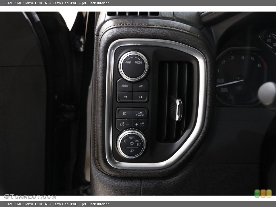 Jet Black Interior Controls for the 2020 GMC Sierra 1500 AT4 Crew Cab 4WD #145241675