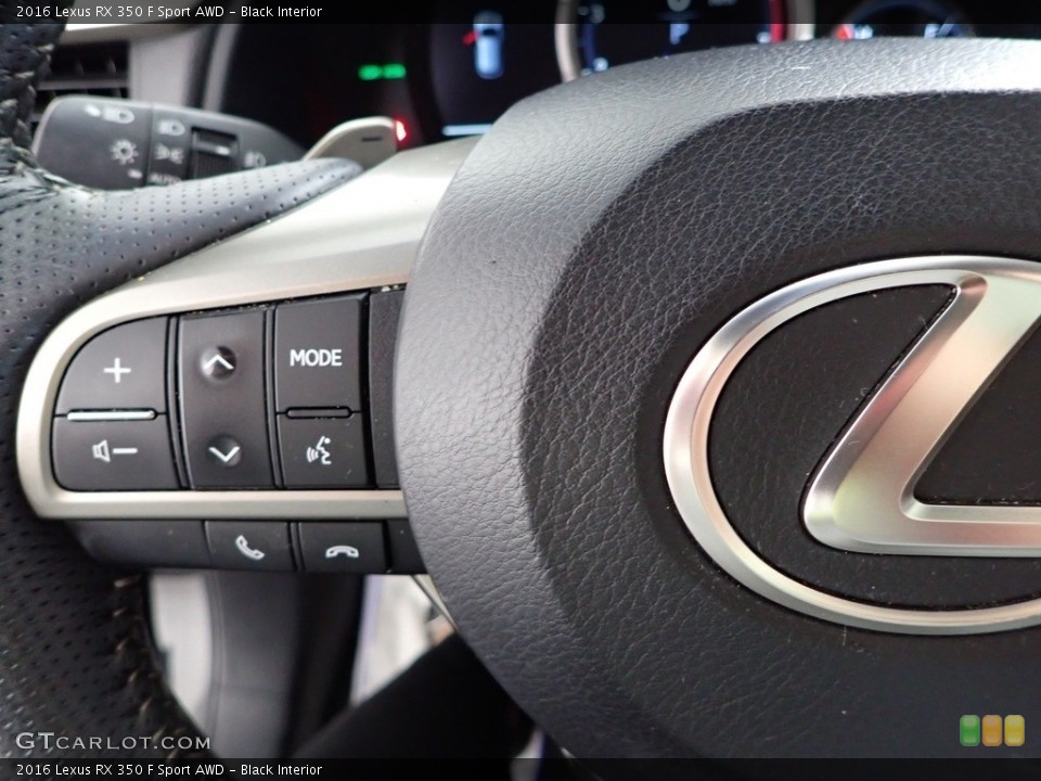 Black Interior Steering Wheel for the 2016 Lexus RX 350 F Sport AWD #145243497