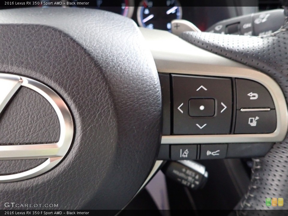 Black Interior Steering Wheel for the 2016 Lexus RX 350 F Sport AWD #145243516