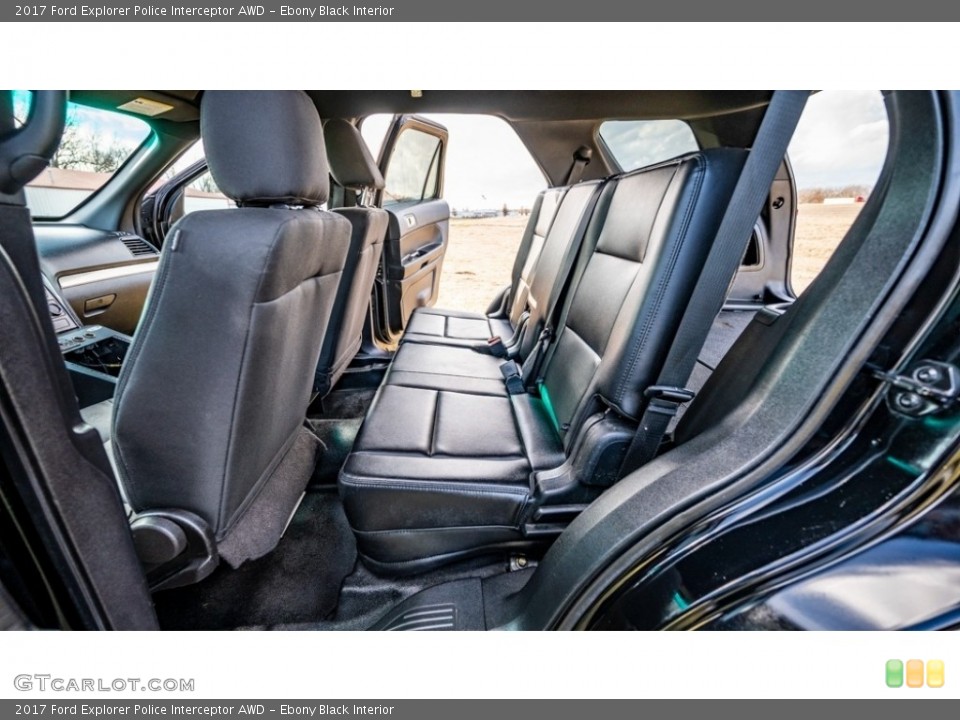 Ebony Black Interior Rear Seat for the 2017 Ford Explorer Police Interceptor AWD #145243680