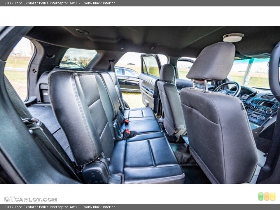 Ebony Black Interior Rear Seat for the 2017 Ford Explorer Police Interceptor AWD #145243740