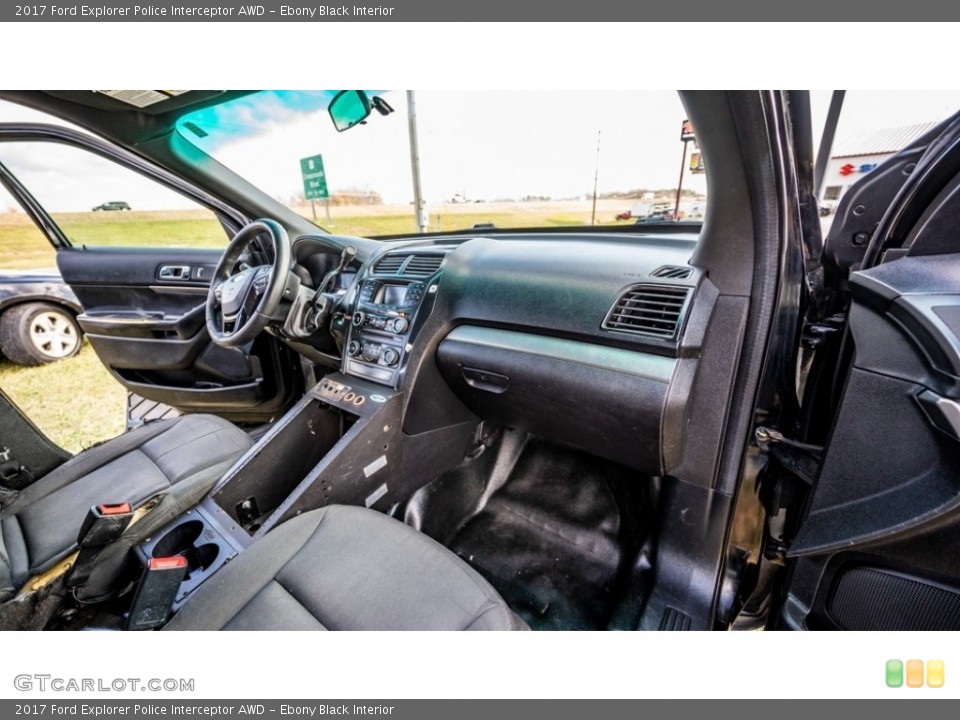 Ebony Black Interior Dashboard for the 2017 Ford Explorer Police Interceptor AWD #145243772