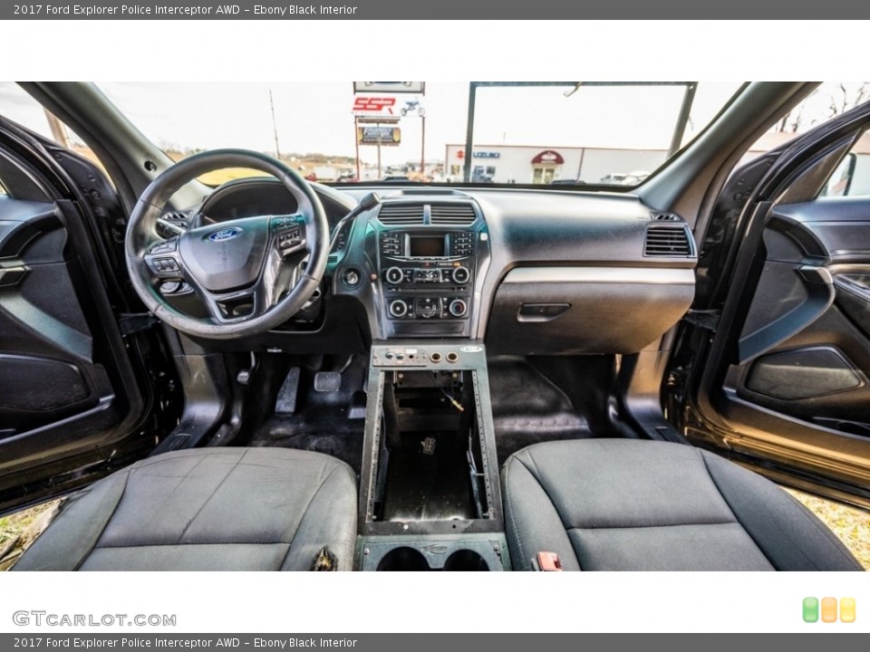 Ebony Black Interior Photo for the 2017 Ford Explorer Police Interceptor AWD #145243852
