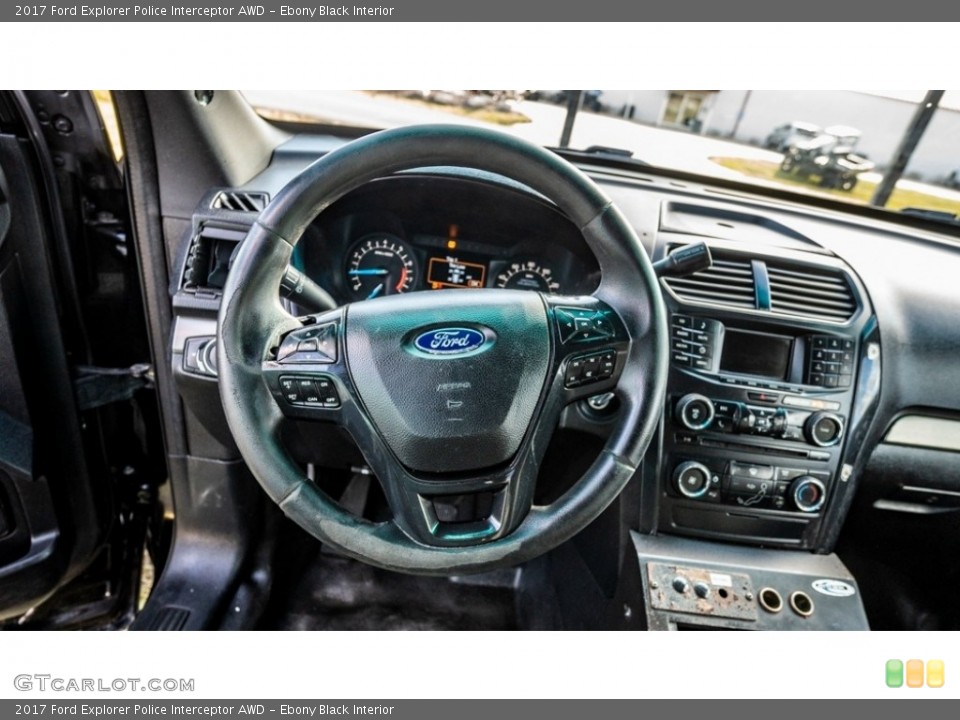 Ebony Black Interior Dashboard for the 2017 Ford Explorer Police Interceptor AWD #145243878
