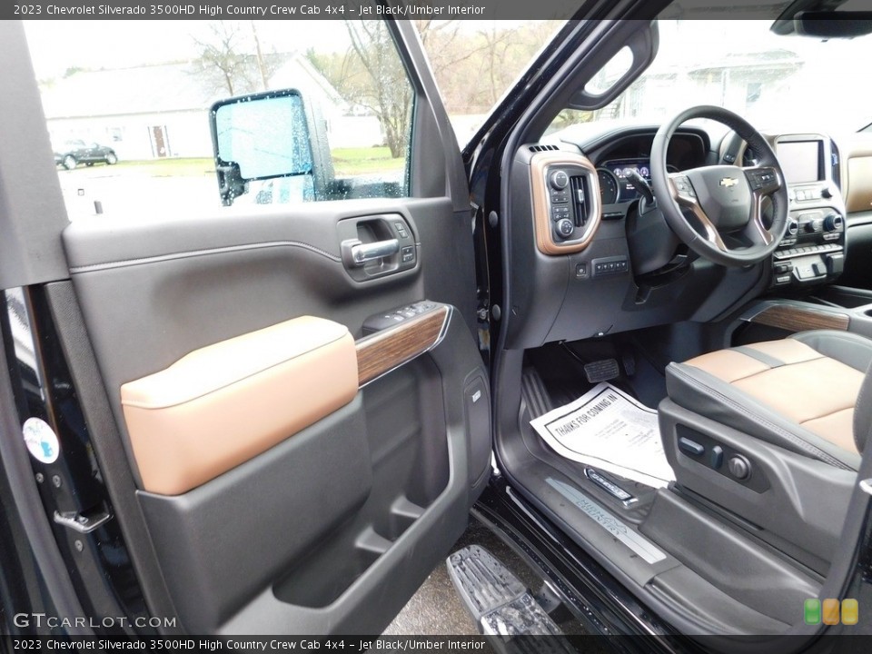 Jet Black/Umber Interior Photo for the 2023 Chevrolet Silverado 3500HD High Country Crew Cab 4x4 #145243925