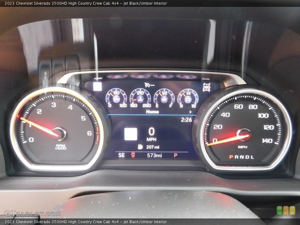 Jet Black/Umber Interior Gauges for the 2023 Chevrolet Silverado 3500HD High Country Crew Cab 4x4 #145244265