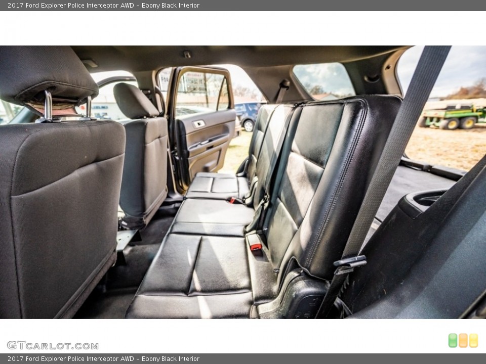 Ebony Black Interior Rear Seat for the 2017 Ford Explorer Police Interceptor AWD #145244434
