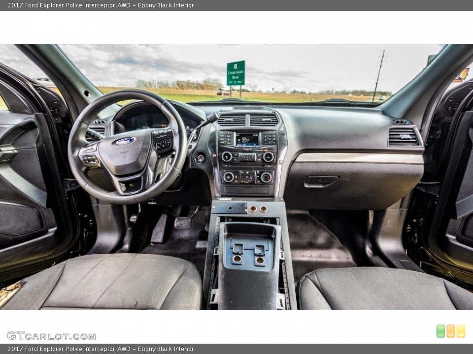 Ebony Black Interior Dashboard for the 2017 Ford Explorer Police Interceptor AWD #145244583