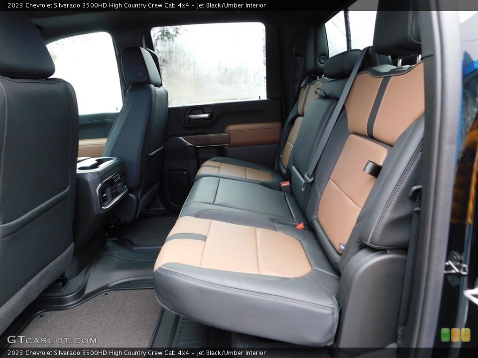 Jet Black/Umber Interior Rear Seat for the 2023 Chevrolet Silverado 3500HD High Country Crew Cab 4x4 #145244651