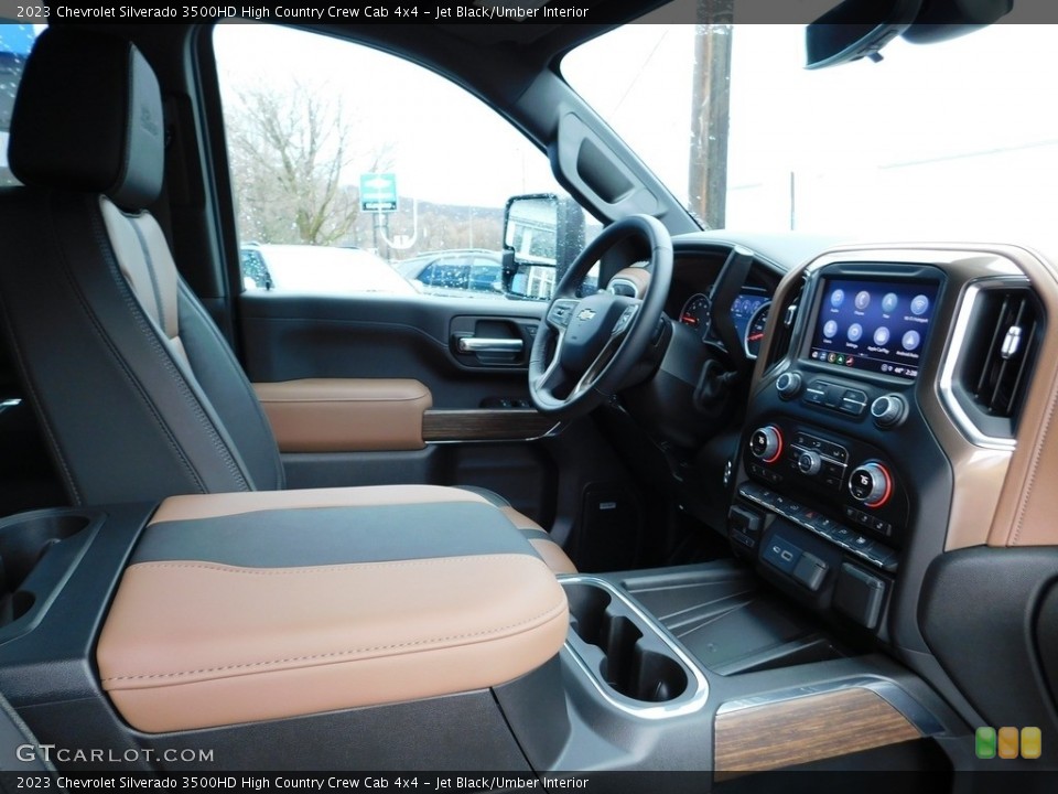 Jet Black/Umber 2023 Chevrolet Silverado 3500HD Interiors