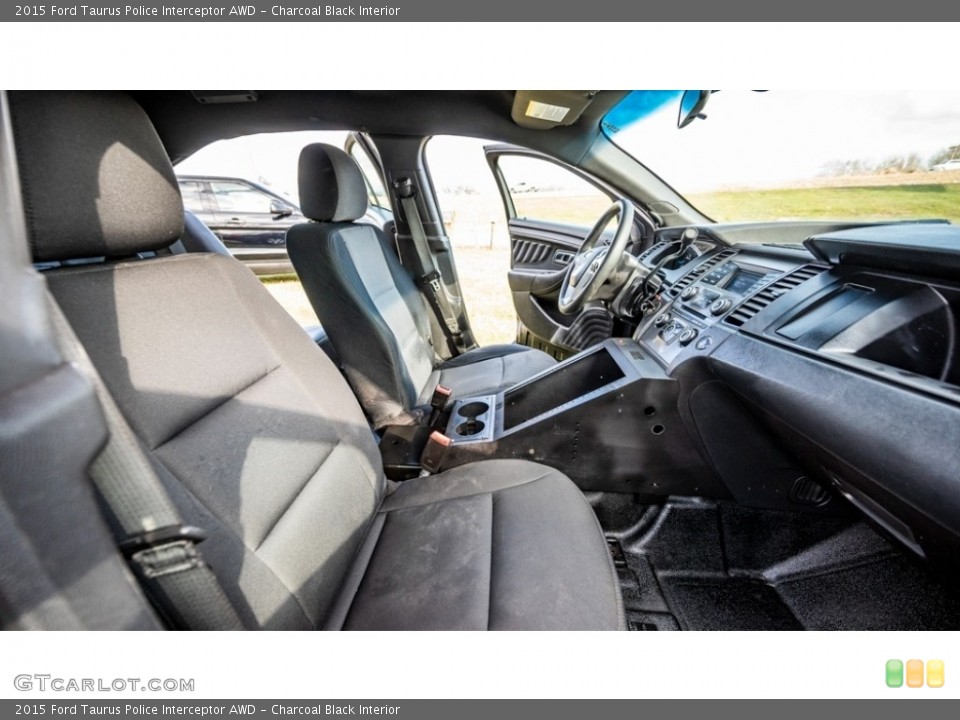 Charcoal Black Interior Front Seat for the 2015 Ford Taurus Police Interceptor AWD #145245141