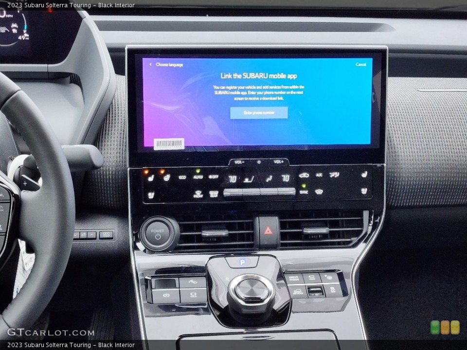Black Interior Controls for the 2023 Subaru Solterra Touring #145246200