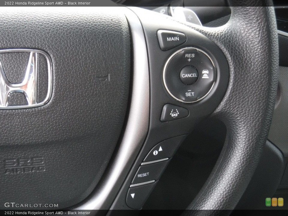 Black Interior Steering Wheel for the 2022 Honda Ridgeline Sport AWD #145248522