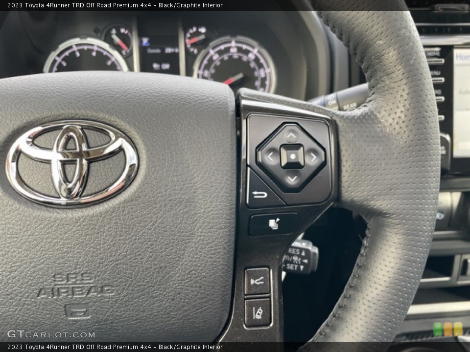 Black/Graphite Interior Steering Wheel for the 2023 Toyota 4Runner TRD Off Road Premium 4x4 #145248546