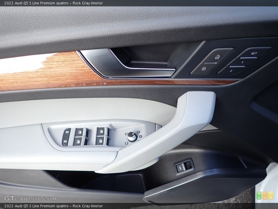 Rock Gray Interior Door Panel for the 2022 Audi Q5 S Line Premium quattro #145249902