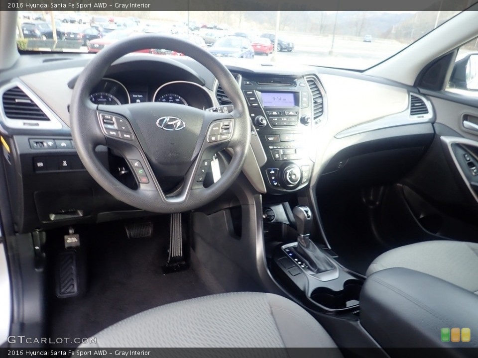 Gray Interior Front Seat for the 2016 Hyundai Santa Fe Sport AWD #145250448