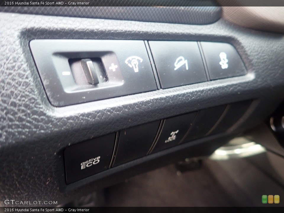Gray Interior Controls for the 2016 Hyundai Santa Fe Sport AWD #145250529