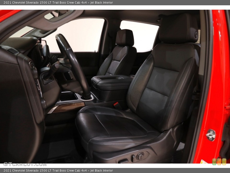 Jet Black Interior Front Seat for the 2021 Chevrolet Silverado 1500 LT Trail Boss Crew Cab 4x4 #145251141