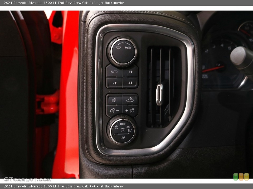Jet Black Interior Controls for the 2021 Chevrolet Silverado 1500 LT Trail Boss Crew Cab 4x4 #145251156