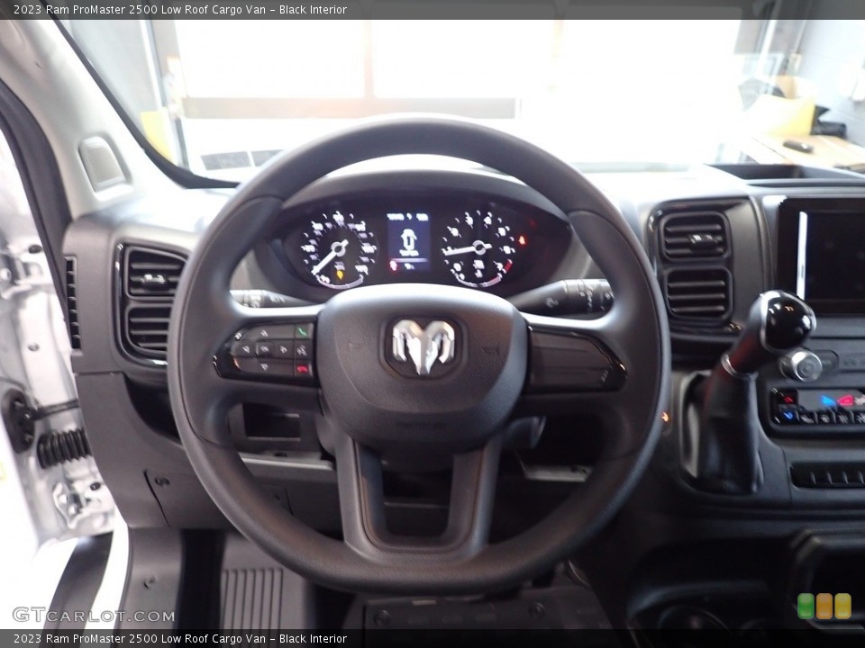 Black Interior Steering Wheel for the 2023 Ram ProMaster 2500 Low Roof Cargo Van #145251264