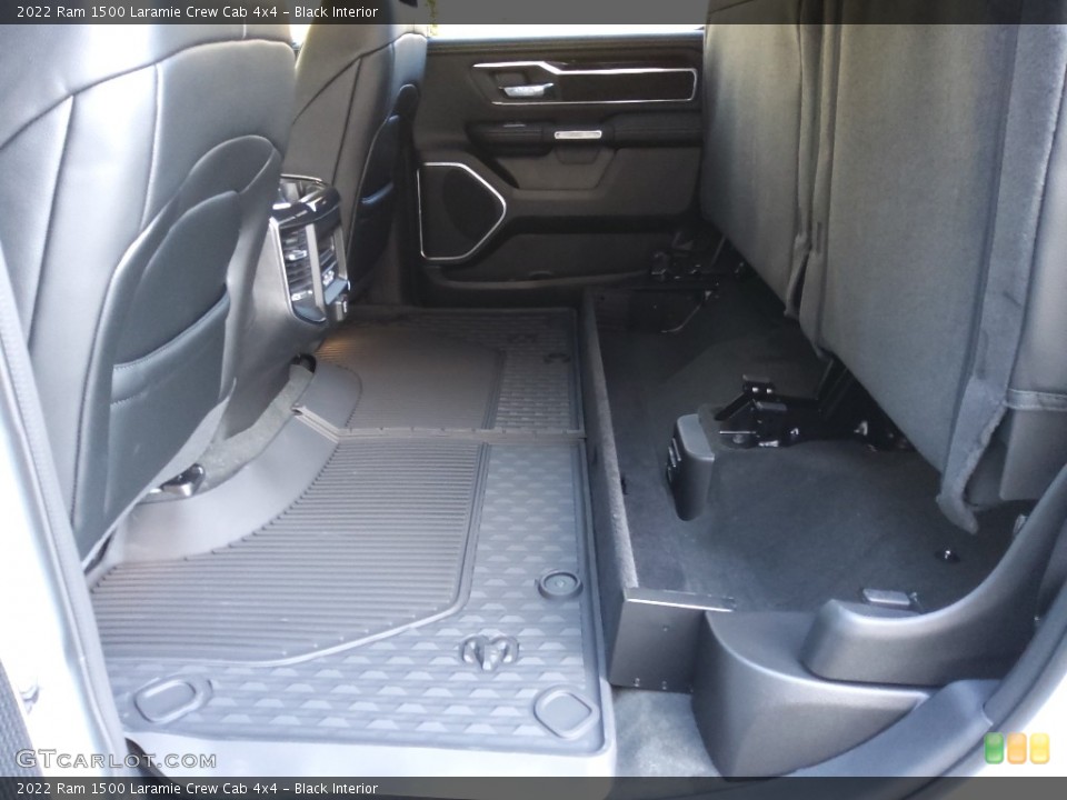 Black Interior Rear Seat for the 2022 Ram 1500 Laramie Crew Cab 4x4 #145251834