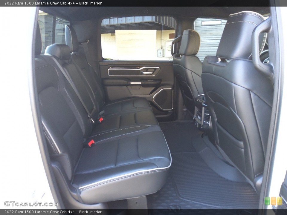 Black Interior Rear Seat for the 2022 Ram 1500 Laramie Crew Cab 4x4 #145251858