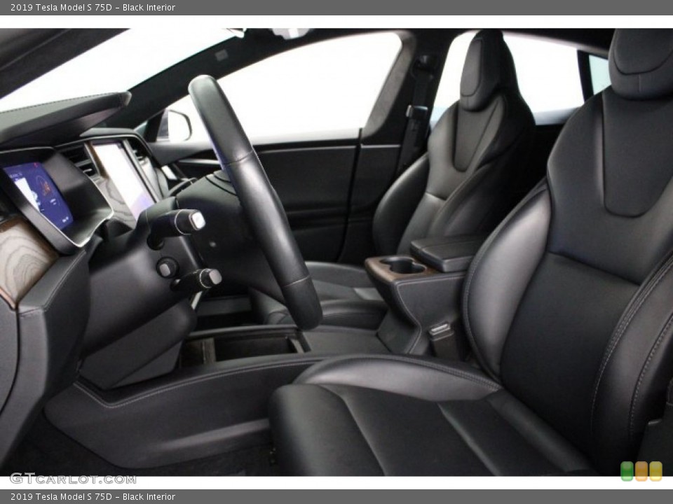 Black Interior Front Seat for the 2019 Tesla Model S 75D #145251864