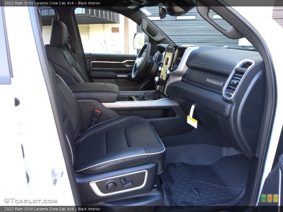 Black Interior Front Seat for the 2022 Ram 1500 Laramie Crew Cab 4x4 #145251890