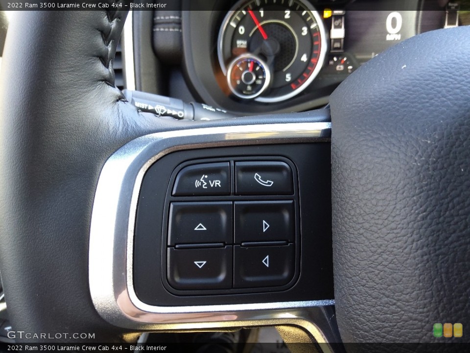 Black Interior Steering Wheel for the 2022 Ram 3500 Laramie Crew Cab 4x4 #145254426