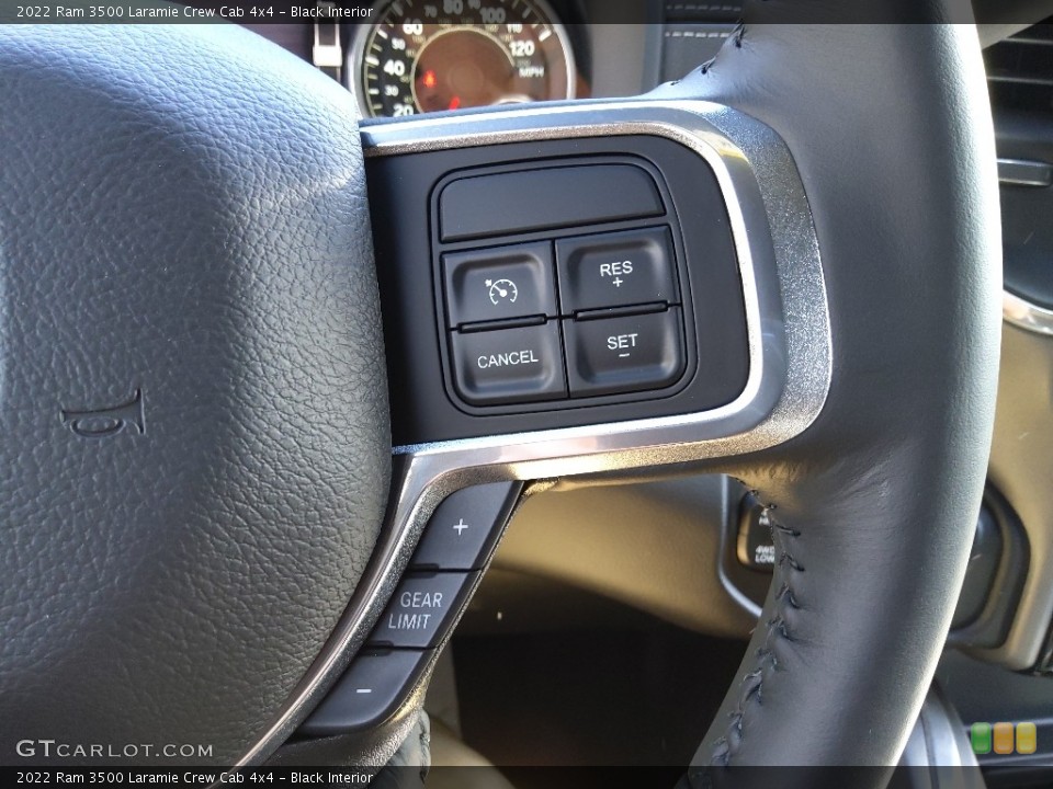 Black Interior Steering Wheel for the 2022 Ram 3500 Laramie Crew Cab 4x4 #145254456