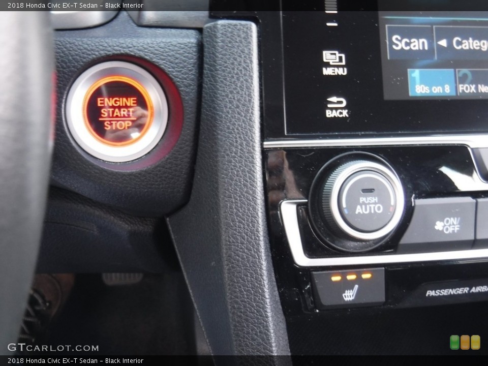 Black Interior Controls for the 2018 Honda Civic EX-T Sedan #145255920