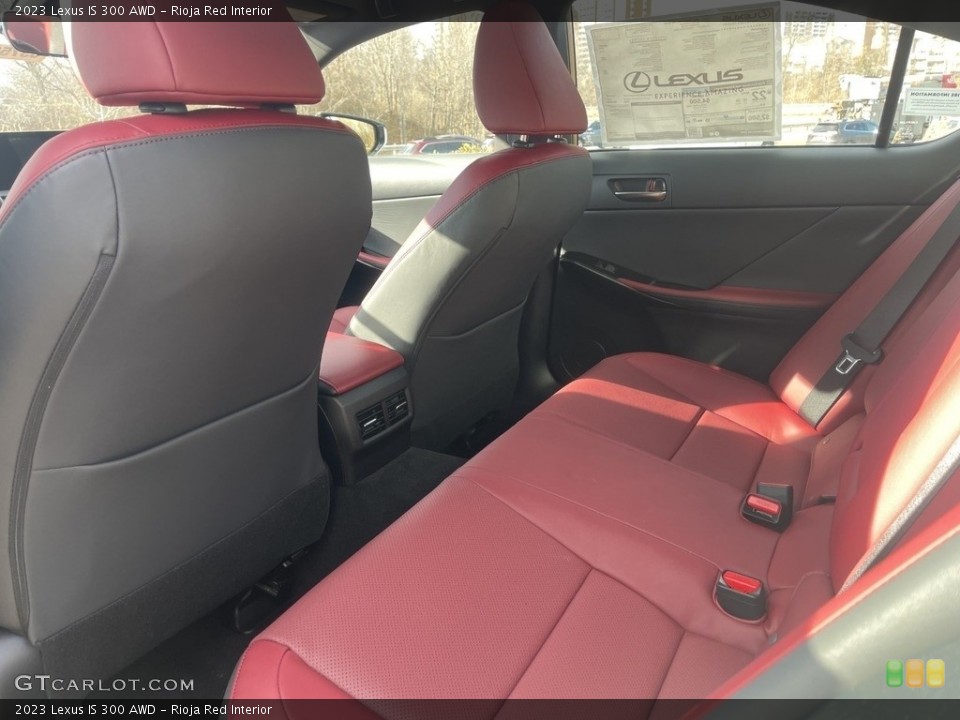 Rioja Red Interior Rear Seat for the 2023 Lexus IS 300 AWD #145256040