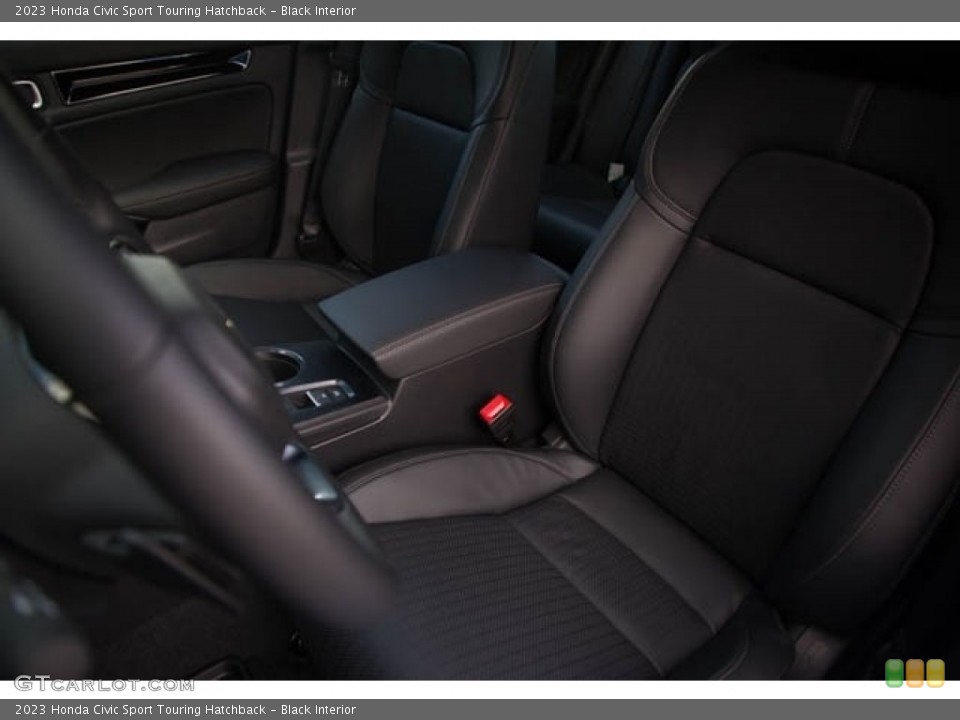 Black Interior Front Seat for the 2023 Honda Civic Sport Touring Hatchback #145256508