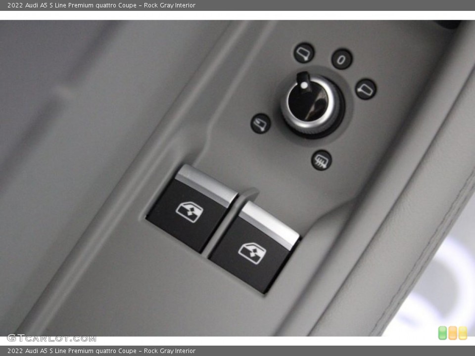 Rock Gray Interior Controls for the 2022 Audi A5 S Line Premium quattro Coupe #145257351