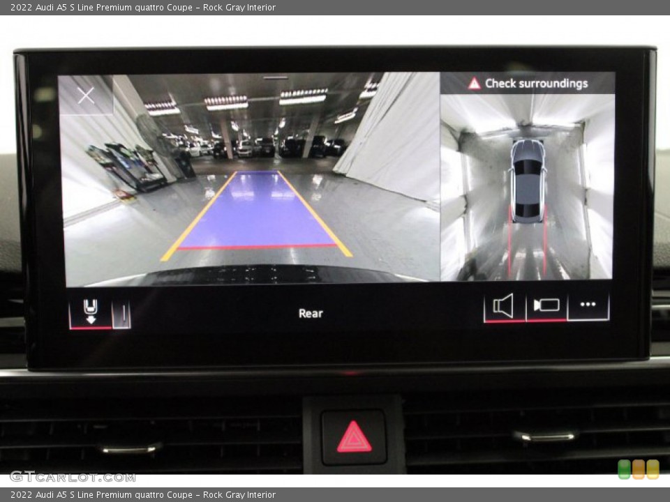 Rock Gray Interior Navigation for the 2022 Audi A5 S Line Premium quattro Coupe #145257432