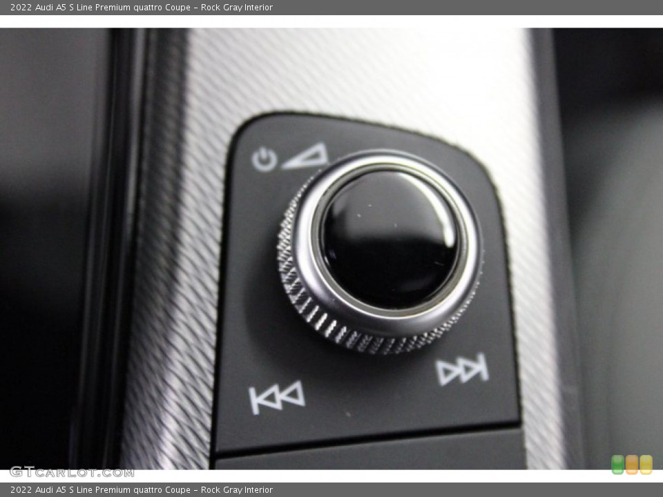 Rock Gray Interior Controls for the 2022 Audi A5 S Line Premium quattro Coupe #145257465