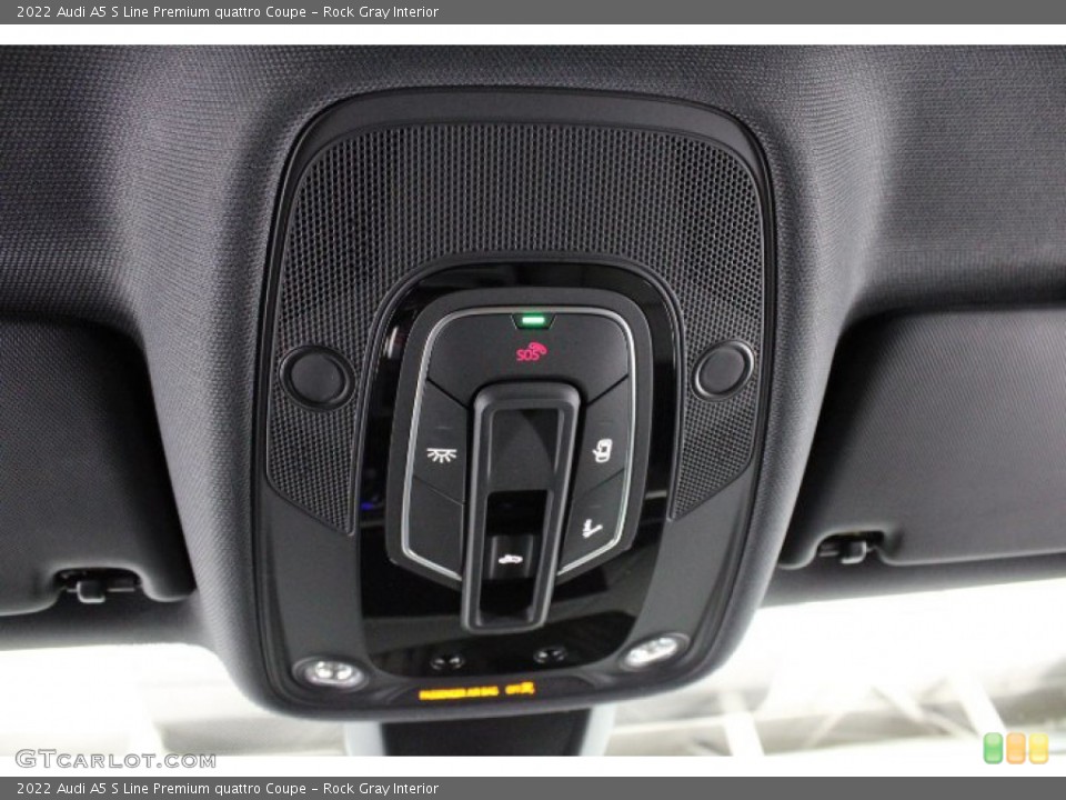 Rock Gray Interior Controls for the 2022 Audi A5 S Line Premium quattro Coupe #145257480