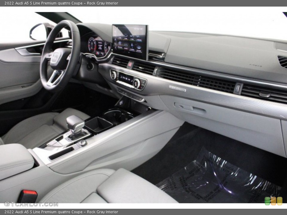 Rock Gray Interior Dashboard for the 2022 Audi A5 S Line Premium quattro Coupe #145257495