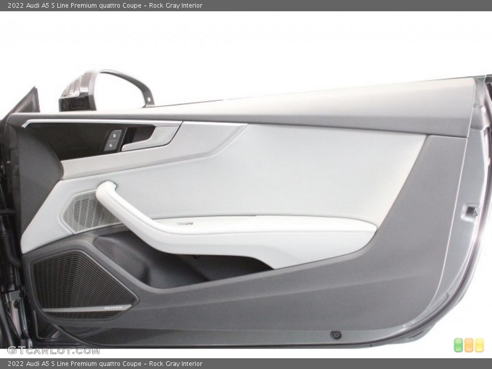 Rock Gray Interior Door Panel for the 2022 Audi A5 S Line Premium quattro Coupe #145257504