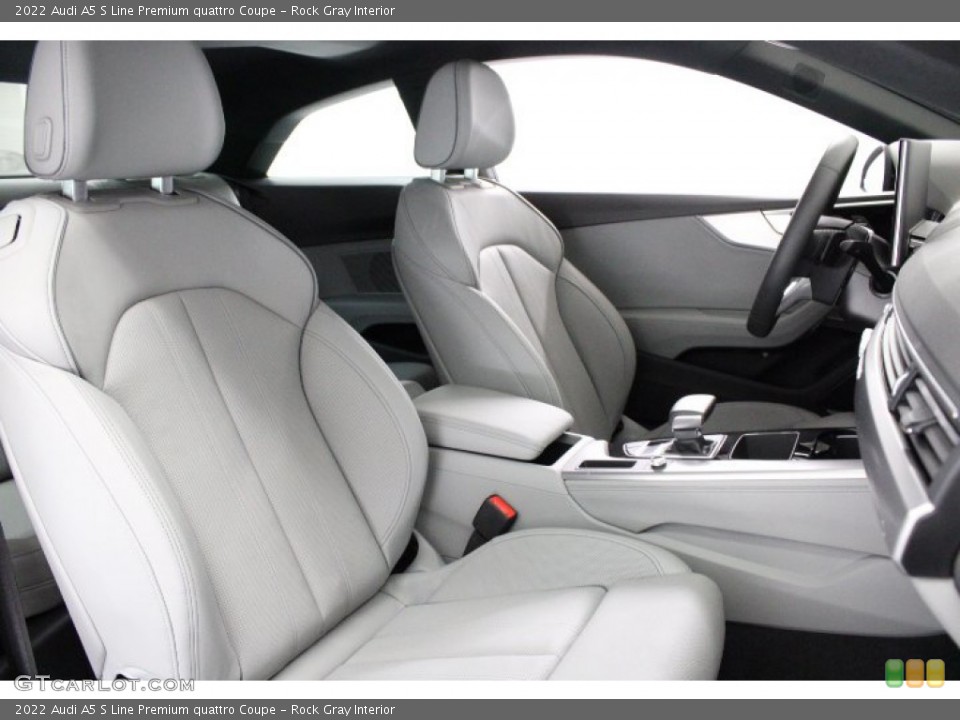 Rock Gray Interior Front Seat for the 2022 Audi A5 S Line Premium quattro Coupe #145257513