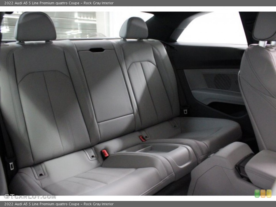 Rock Gray Interior Rear Seat for the 2022 Audi A5 S Line Premium quattro Coupe #145257522