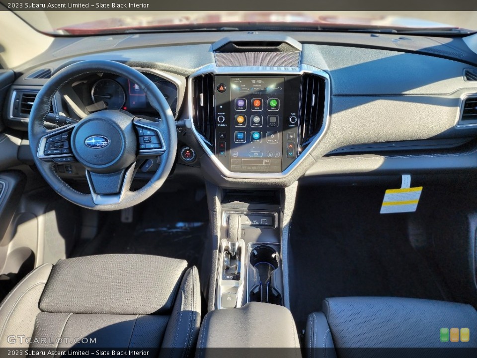 Slate Black Interior Dashboard for the 2023 Subaru Ascent Limited #145259108