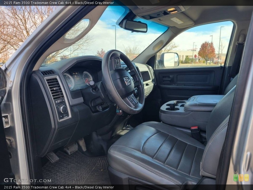 Black/Diesel Gray Interior Photo for the 2015 Ram 3500 Tradesman Crew Cab 4x4 #145260746