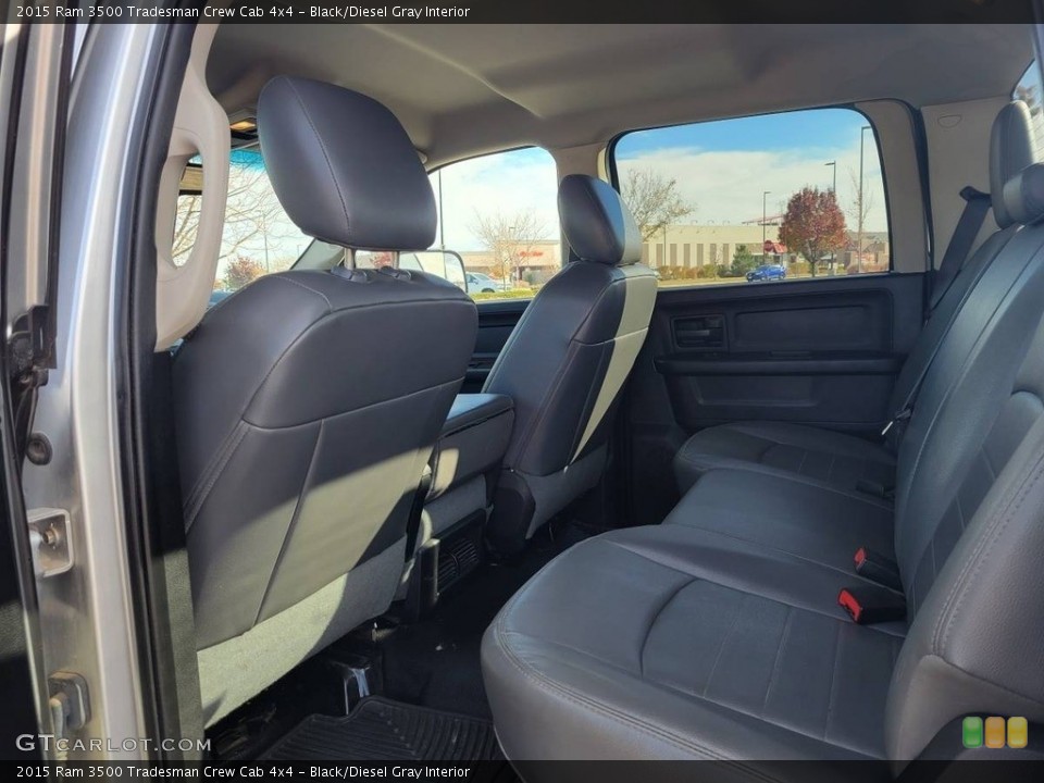 Black/Diesel Gray Interior Rear Seat for the 2015 Ram 3500 Tradesman Crew Cab 4x4 #145260809