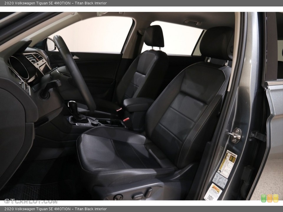 Titan Black Interior Front Seat for the 2020 Volkswagen Tiguan SE 4MOTION #145261643