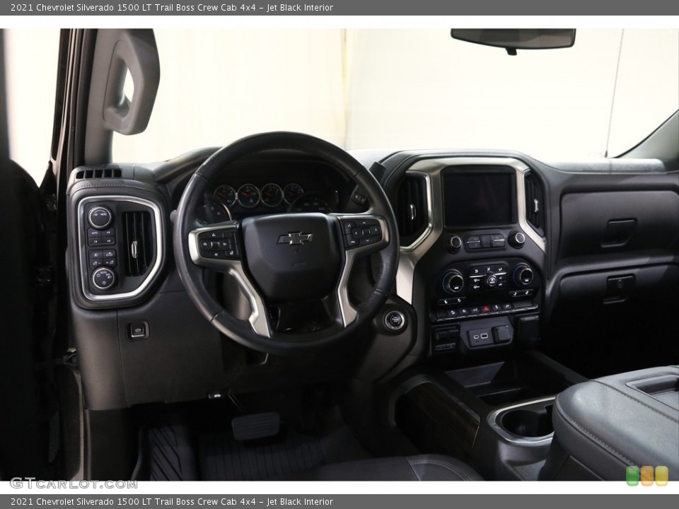 Jet Black Interior Dashboard for the 2021 Chevrolet Silverado 1500 LT Trail Boss Crew Cab 4x4 #145261661