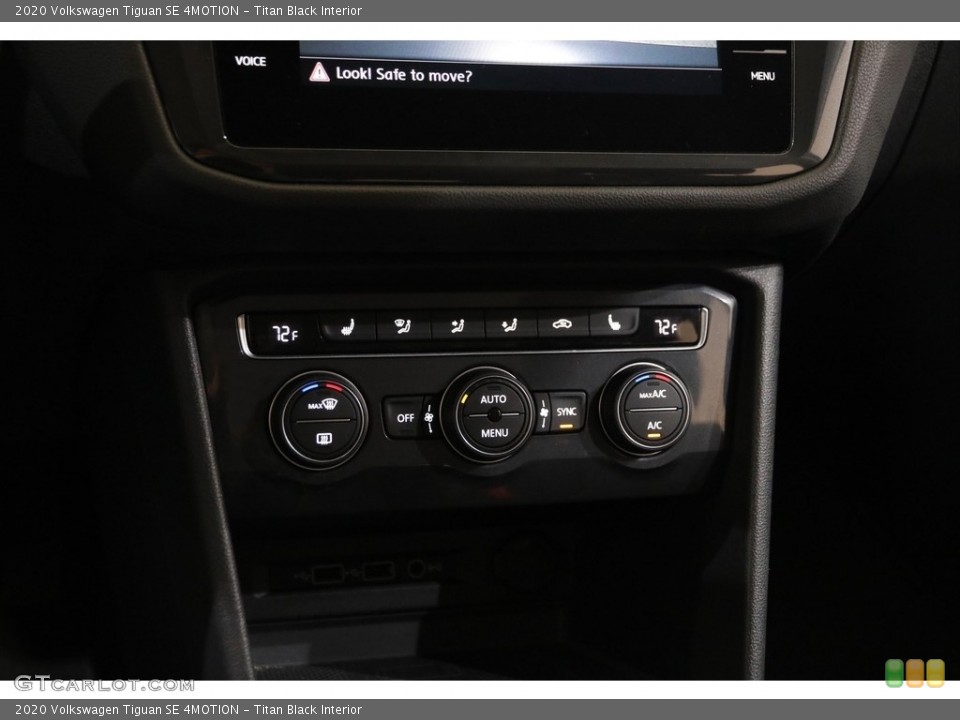 Titan Black Interior Controls for the 2020 Volkswagen Tiguan SE 4MOTION #145261769